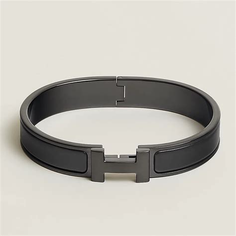 black hermes bracelet|hermes black leather bracelets.